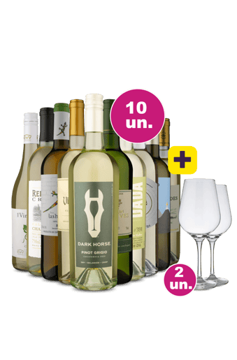 Kit 10 - Esquenta Black Friday - Vinhos Brancos Versáteis