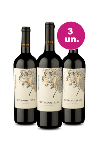 Kit 3 - Metropolitano Cabernet Sauvignon - Exclusivo We
