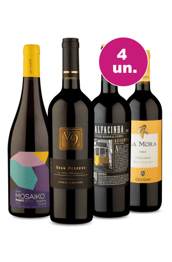 Kit 4 - Tintos Renomados por R$249