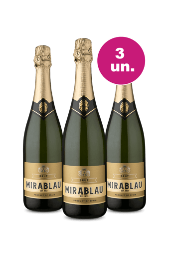 Kit 3 - Espumante Renomado Espanhol Brut por R$99 - Oferta Imposto Zero Wine