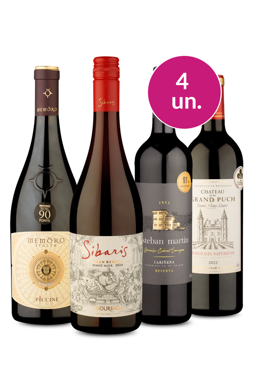 Kit 4 - Tintos Espetaculares - Exclusivo We