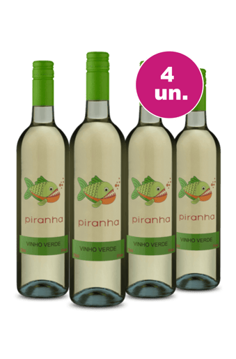 Kit 4 - Piranha D.O.C. Vinho Verde - Exclusivo WE