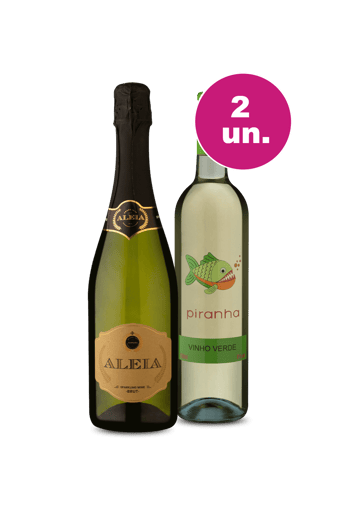 Kit 2 - Piranha Vinho Verde e Espumante Aleia Brut - Spoiler IZ