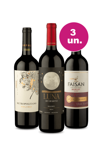 Kit 3 - Tintos por R$99