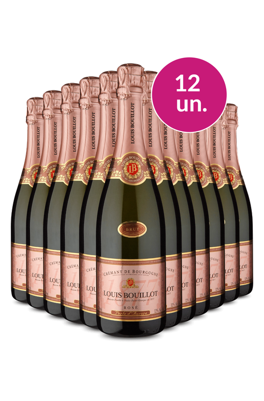 Kit 12 - Espumante Louis Bouillot A.O.C. Crémant De Bourgogne Rosé Brut - Exclusivo We