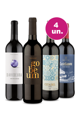 Kit 4 - Europeus por R$27,90 Por Garrafa