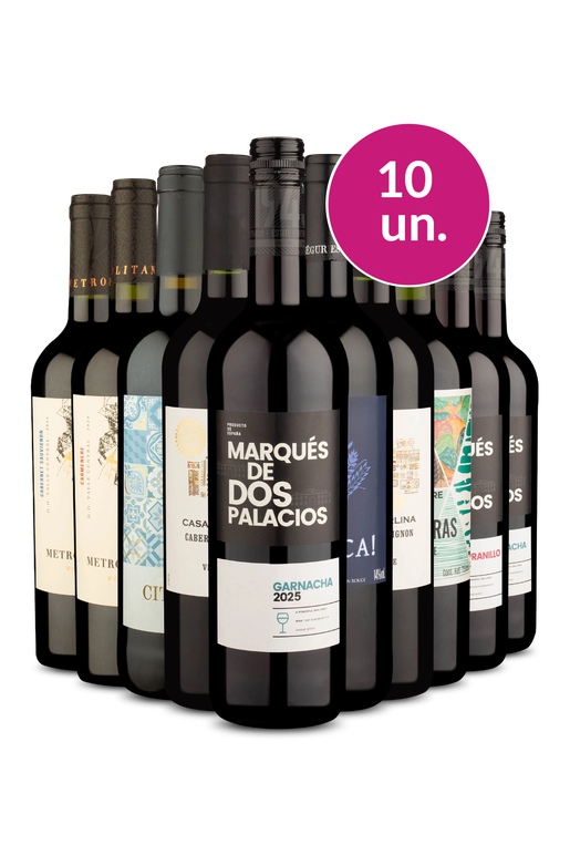 Kit 10 - Tintos Secos por R$23,90 por Garrafa - Oferta Absurda