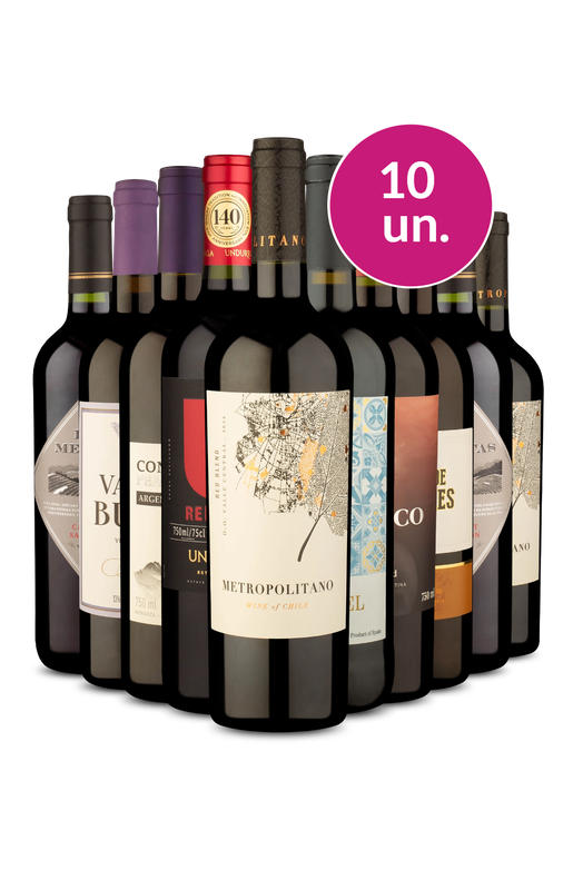 Kit 10 - Tintos por R$ 250 - Exclusivo We