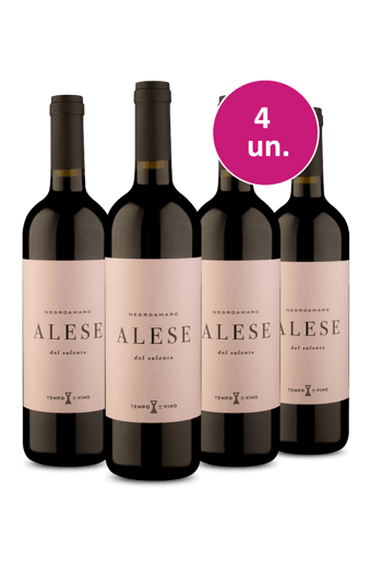 Kit 4 - Alese I.G.T Salento Negroamaro 2023 - Exclusivo We