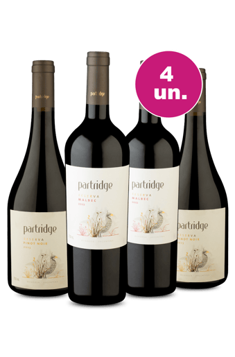 Kit 4 - Degustação Partridge Reserva - Oferta Prime Day