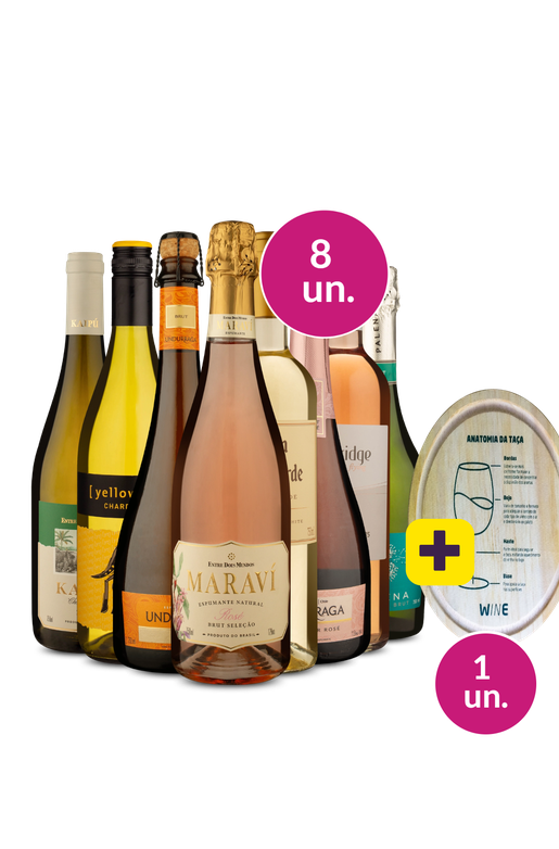 Kit 8 - Refrescantes + Petisqueira de Madeira Grátis - Exclusivo We