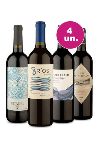 Kit 4 - Tintos por R$24,90 - Oferta Absurda