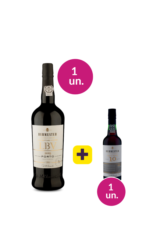 Kit 2 - Burmester Lbv Porto e Porto Burmester 10 Years Old Tawny 375ml - Exclusivo We 