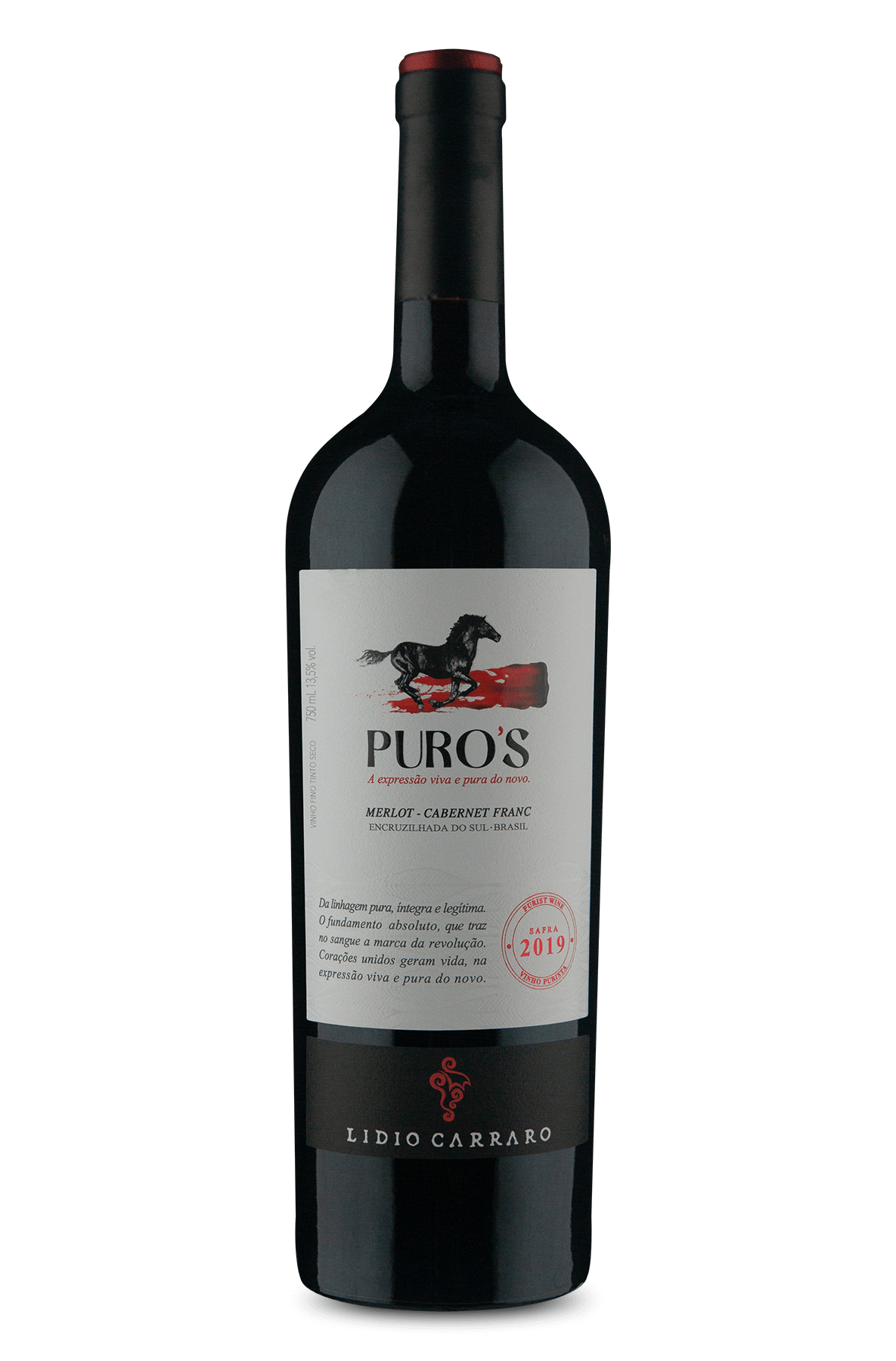 Puros Merlot Cabernet Franc 2019 · Lidio Carraro