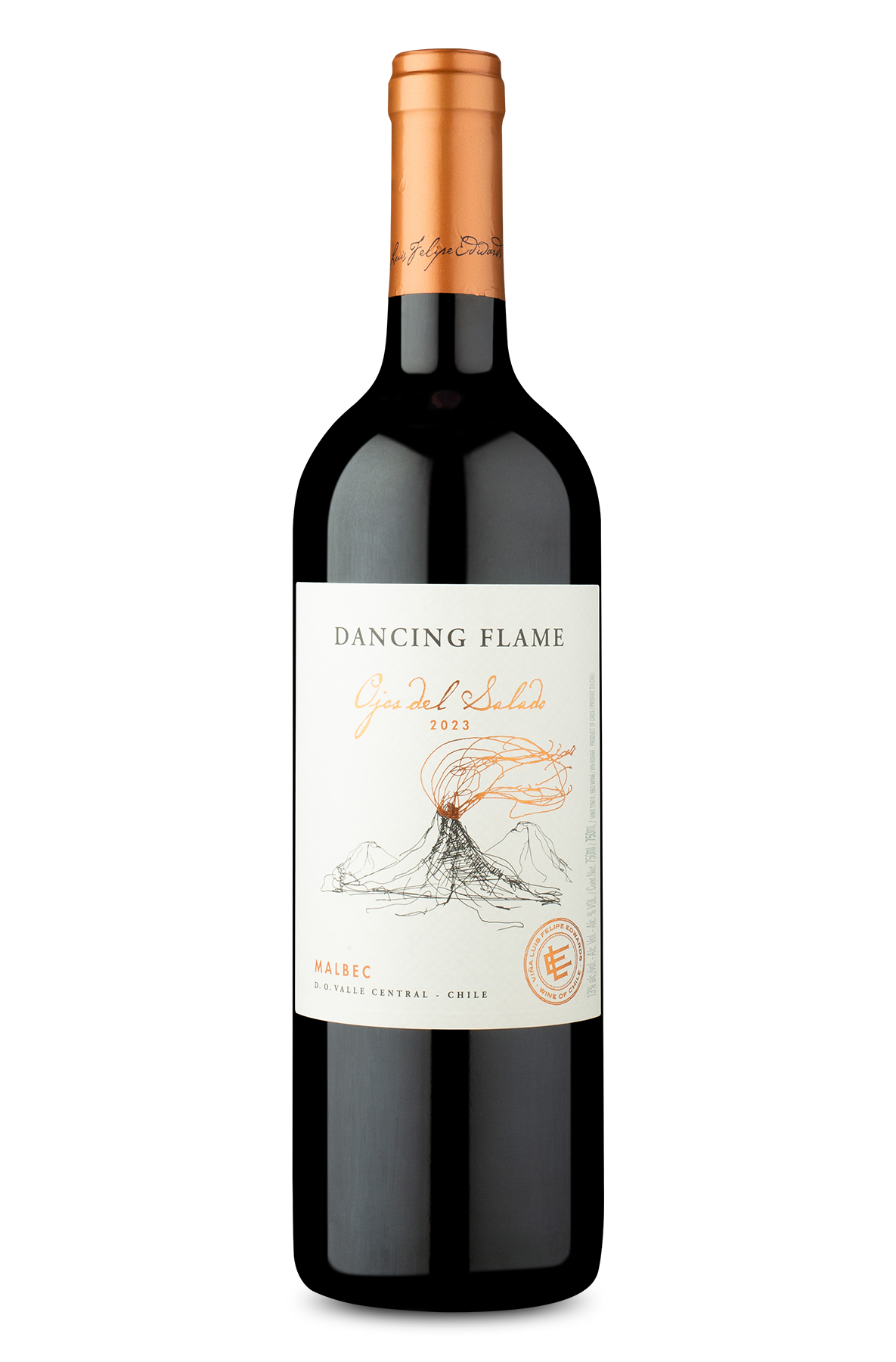 Dancing Flame Ojos del Salado D.O. Valle Central Malbec 2023 - Wine | Wine