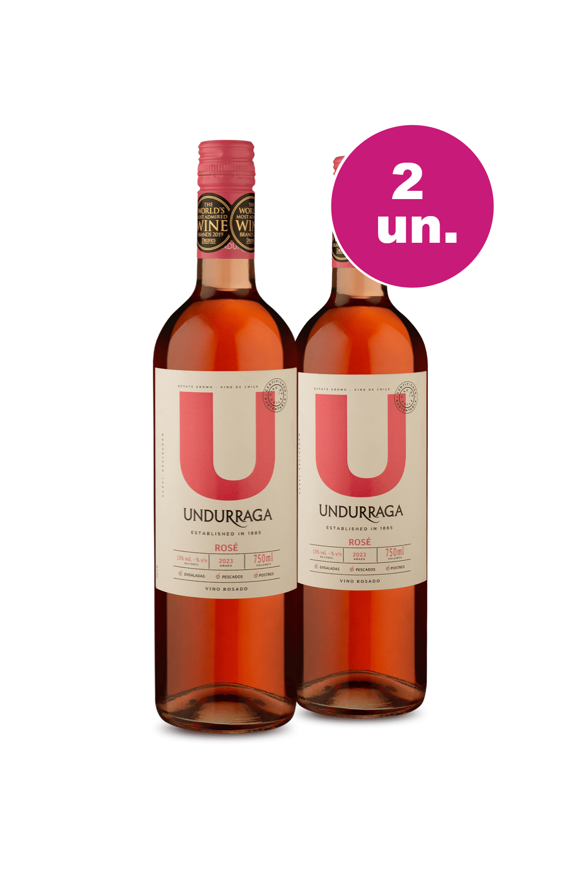Kit 2 - U By Undurraga Rosé - Oferta Absurda - Wine | Wine