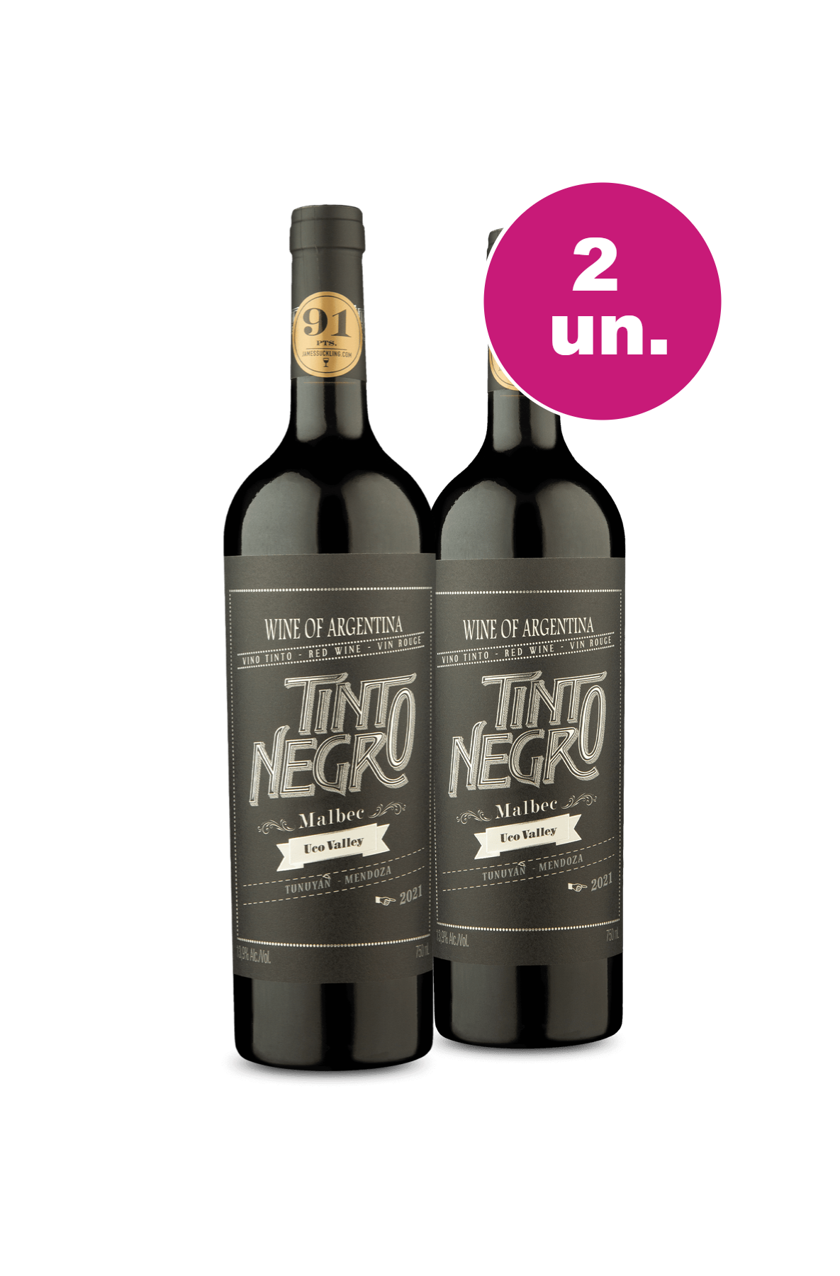 Kit 2 Tinto Negro Malbec Uco Valley Oferta Insana Wine Wine