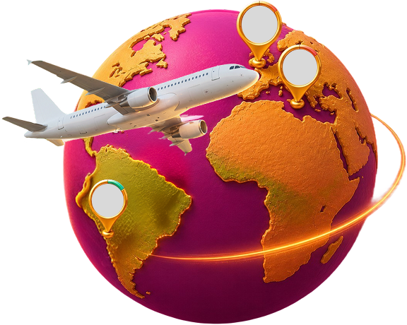 viagem internacional com a wine